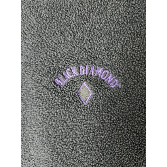 Vintage 90’s Black Diamond Sugarbush Black/Purple Full Zip Up Fleece Ski USA XL - Picture 5 of 13